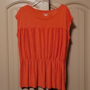 Merona cotton coral sleeveless blouse